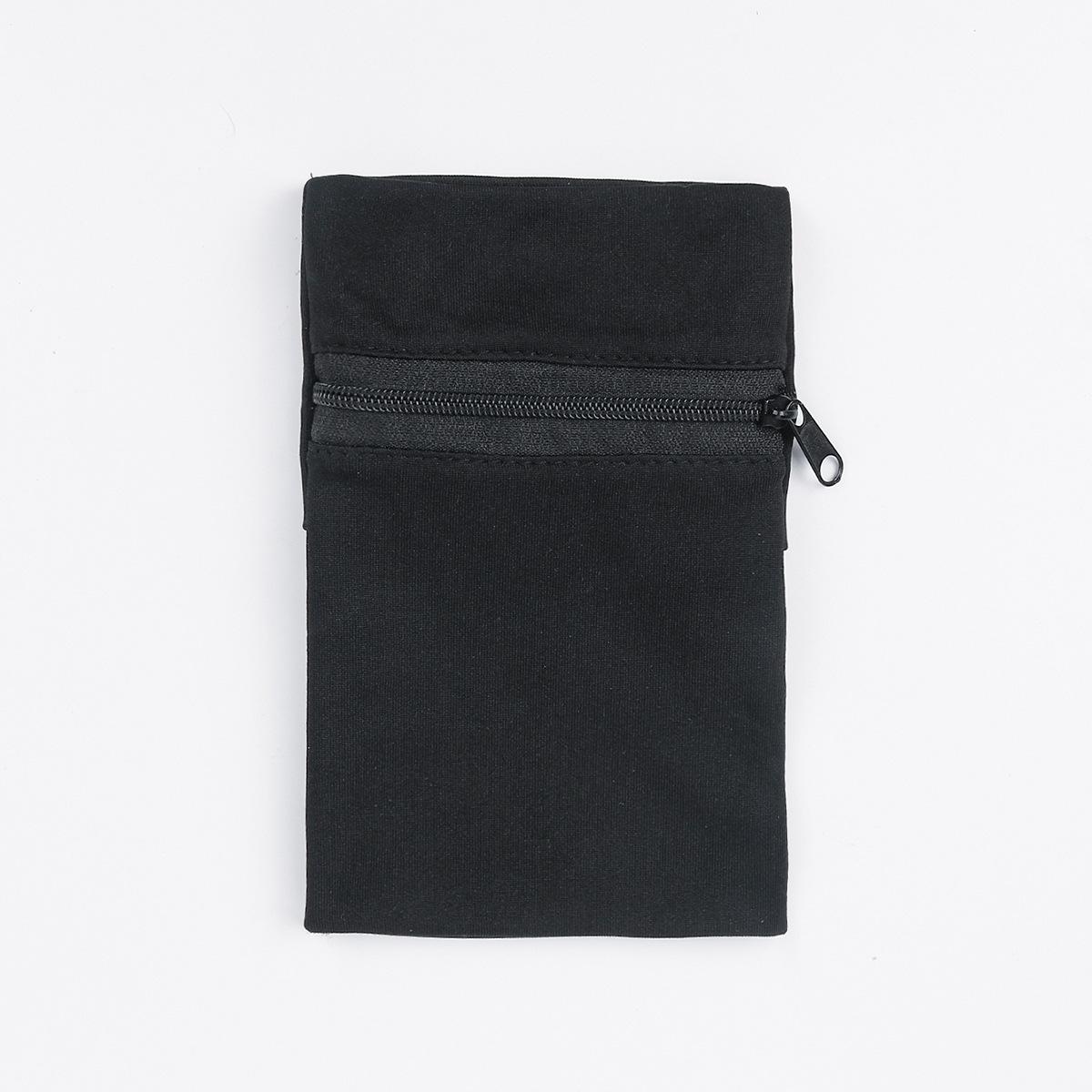 

Унісекс сумка для фітнесу на зап ястку - еластична, щільно прилягаюча міні-сумка для їзди на велосипеді та бігу чорний