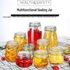 Small Capacity Snap Lid Glass Storage Jar for Dried Fruit & Tea