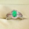 Emerald Oval Cut Gemstone With 925 Sterling Silver Ring For Men's #B9 JL375671238684