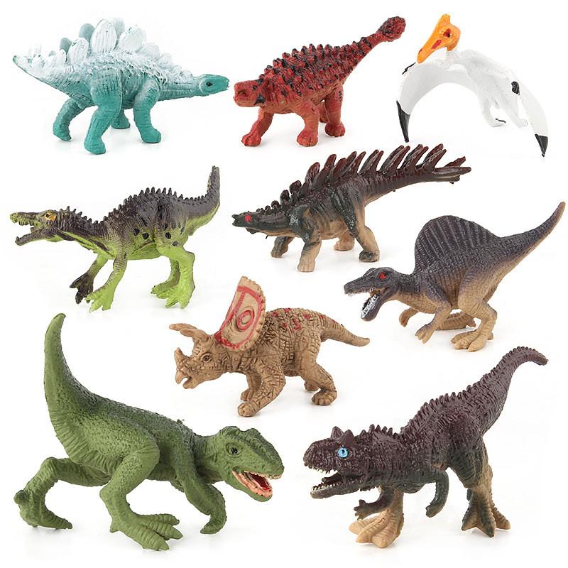 Miniature Dinosaur Tyrannosaurus Models Set Kids Learning Play Collection And