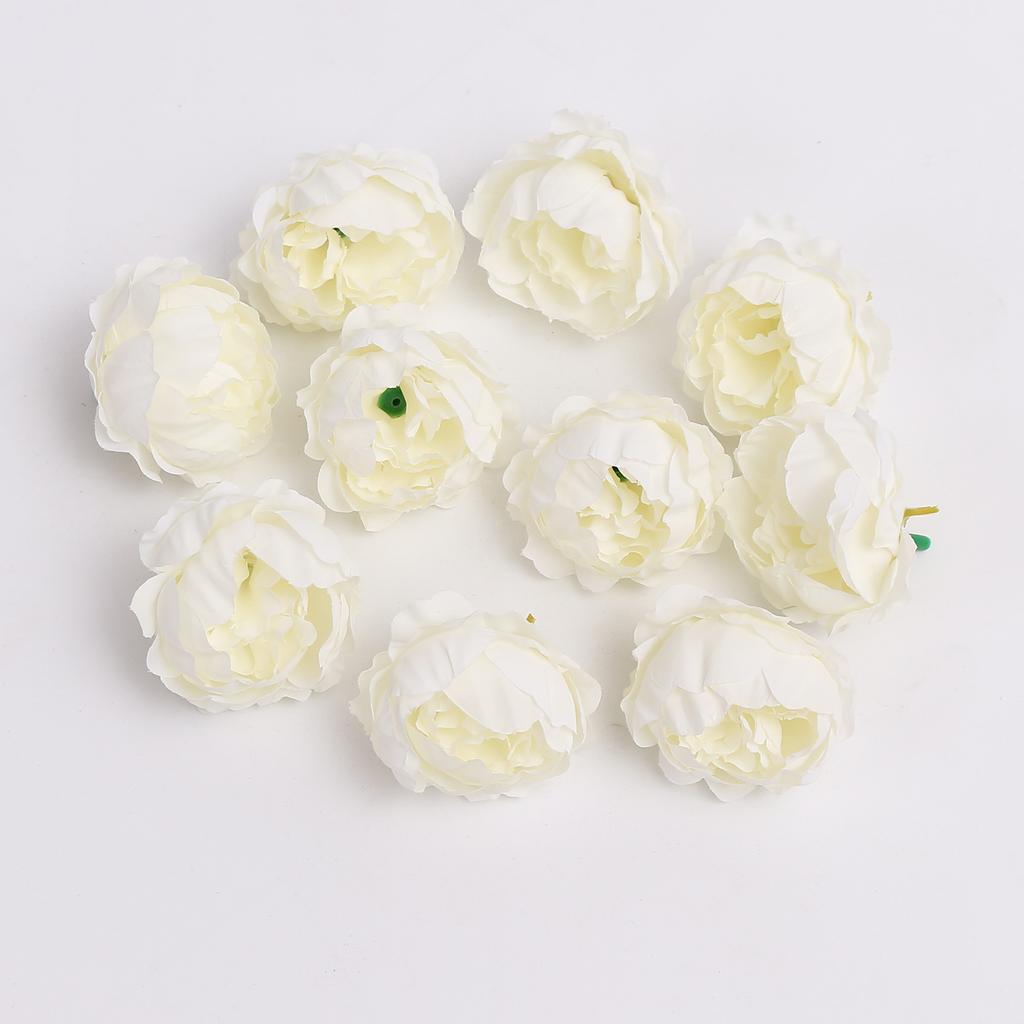 5/10Pcs Artificial Peony Flowers 4.5cm Fake Flower Heads for Home Room Dceor Wedding Marriage Decoration DIY Gifts Accessory