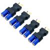 FLY RC 4pcs EC3 Male Connector Plug To Dean Style T Female Plug Lipo Adapter