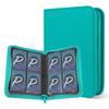 PAKESI Star Card 4 Holds 160 PU Card and Other Star Card Collection File File, Pockets, Cards, Sheets, Cards, (Light Blue)