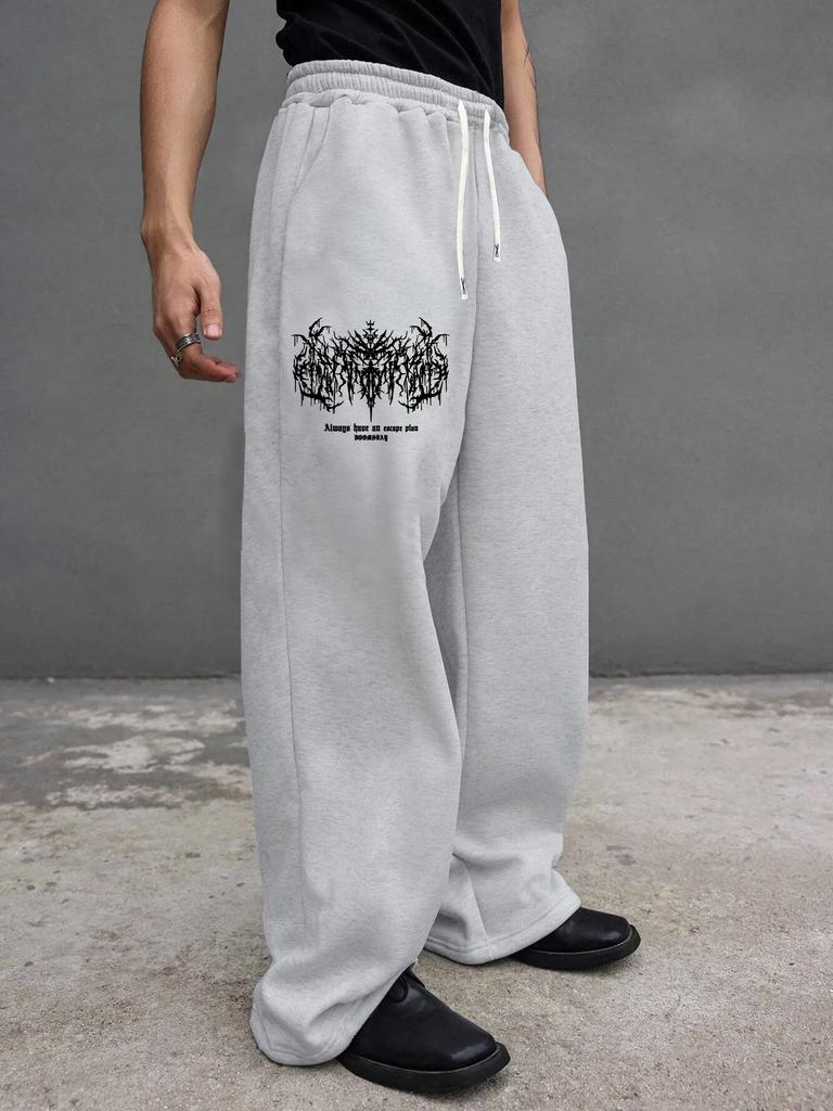 Pantaloni della tuta da uomo con tasche e coulisse - Pantaloni larghi da relax per corsa, pista, yoga, joggers