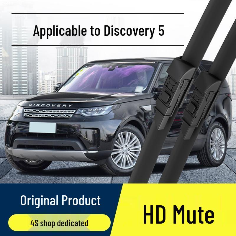 Discovery 5 Frameless Front Wiper Blades: Original High-Definition Rubber, Silent Operation 2017-2023 Discovery 5 front wipers (1 pair)