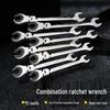 12mm Flexible Head Open-End Ratchet Wrench