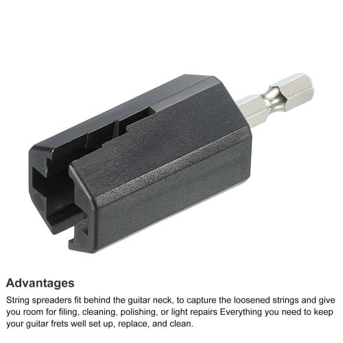 PATIKIL Monter Elektrisk Drill Sekskant Gitarstrengvinder Hode Verktøy Deler Tilbehør for Elektrisk Akustisk Gitar og Bass