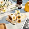 Sunflower Sticker, 1000 Pieces 1.5 Inch Sunflower Label with 8 Sunflower Pattern Sunflower Sticker Roll Self Adhesive Seal for Christmas Thanksgiving 
