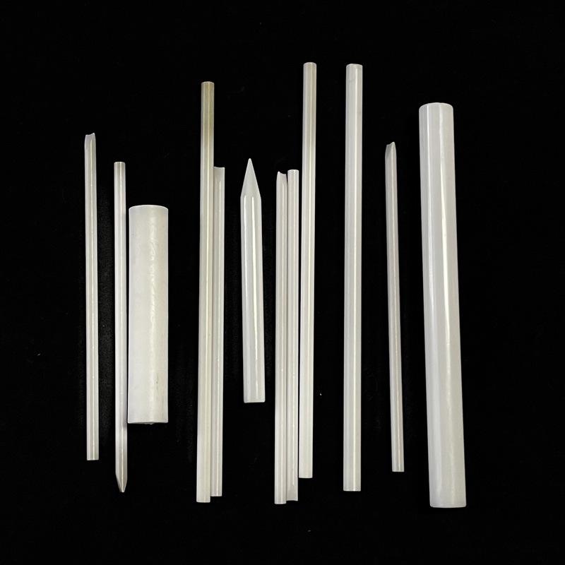 Zirconia Alumina Ceramic Rods and Needle, Round Head, Wear-Resistant, High-Temperature Resistant. JZ059