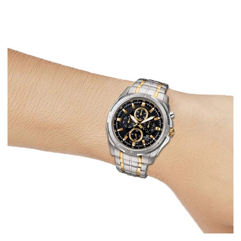Casio EDIFICE Simple and Fashionable 100 Meters Waterproof Quartz Movement Stainless Steel Strap Japanese and Korean Watch Men's Watch EF-328SG-1A