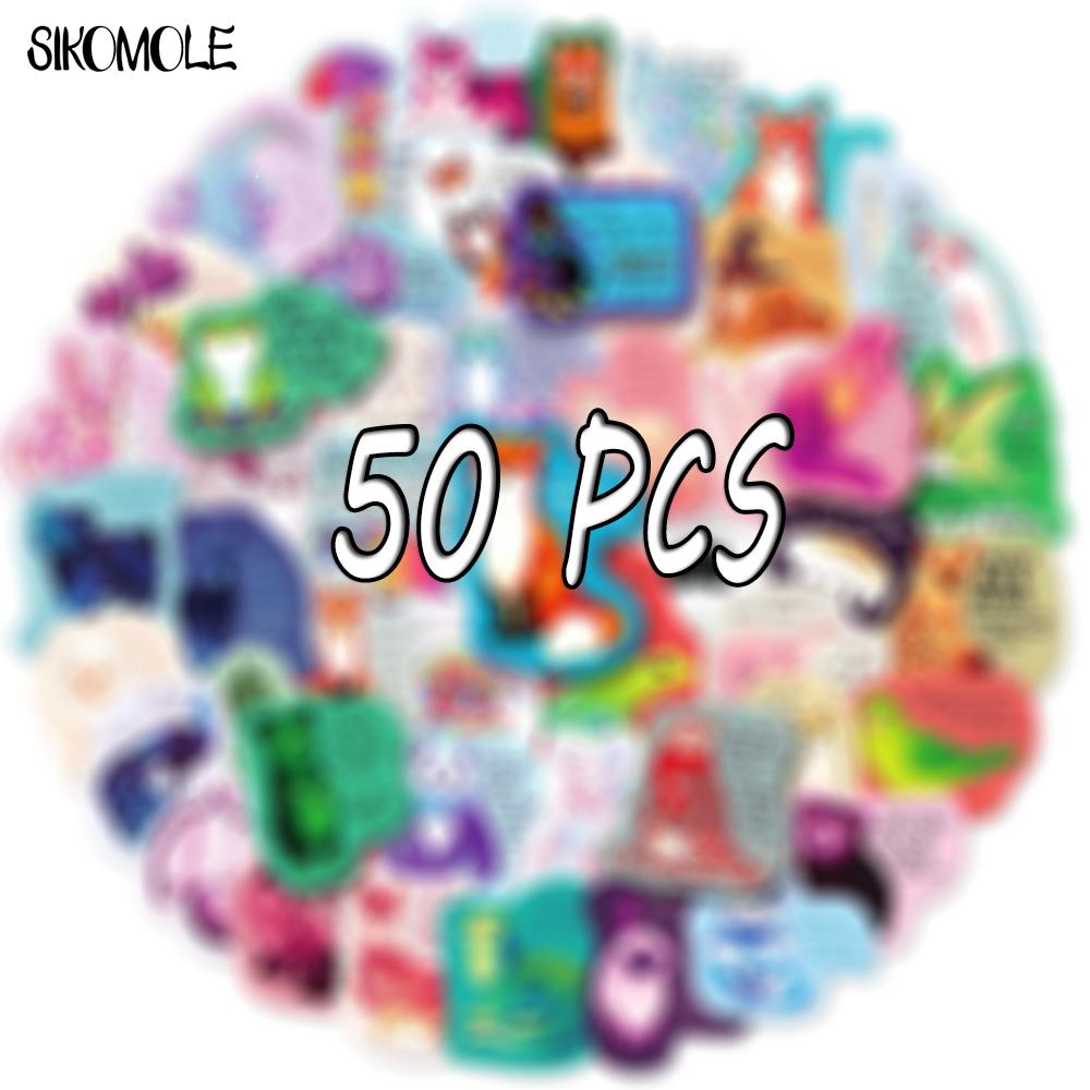 10 30 50PCS Inspirational Healing Copywriting Stickers Cartoon Animals Motivational DIY Toy Skateboard Decal Graffiti Sticker F5