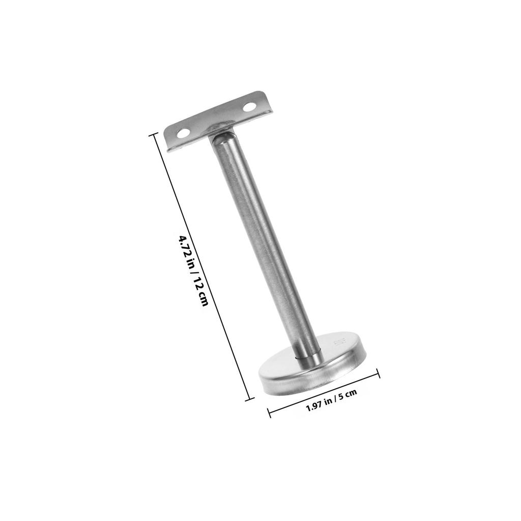 Stainless Steel Handrail Fitting Wall Mounted Rail Bracket Stable Support for Indoor Outdoor Stairs Balcony Handrail Clamp