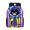 Teen Titans Go Raven's Emoticlones Backpack  Hiking Backpacks Women Men Designer Large High School Bags Modern Rucksack