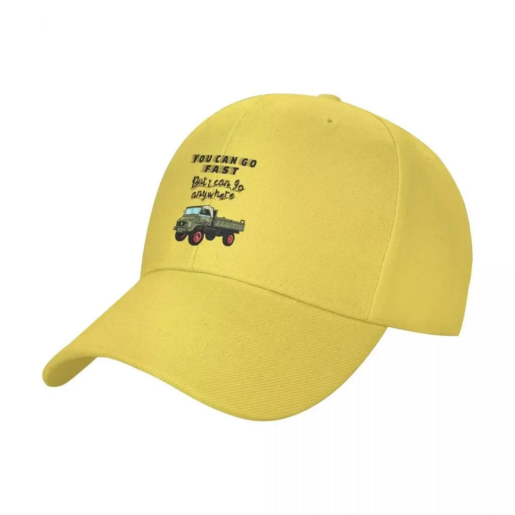 Puoi andare veloce  Unimog  auto d'epoca  fuoristrada Cappellino da Baseball Vintage Marca Cappellino Unisex Per Donne  Unisexs
