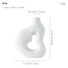Nordic Simple Irregular White Shape Ceramic Vase Creative Home Dining Table Living Room Bedroom Dry Flower Decor Accessories 1Pc