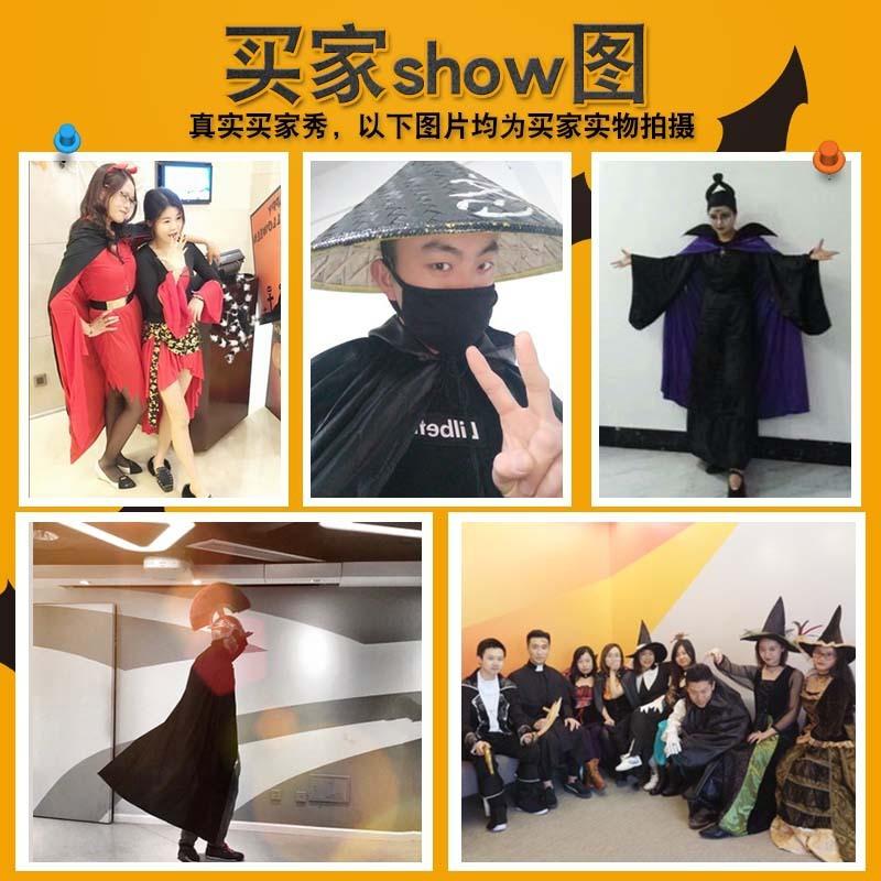 Halloween Costume Adult Child Red Black Cape Male Witch Cape Reaper Vampire