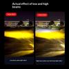 1/2Pcs Dual Color Motorcycle Headlight Fog Lamp Motorcycle Led Fog Lights Double Led Mini Driving Light