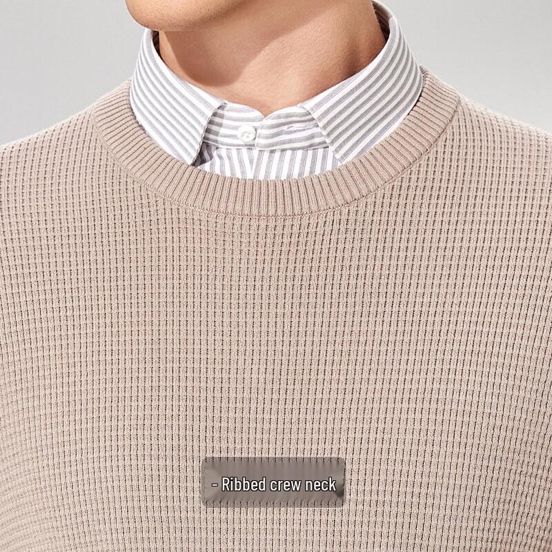 Antonio Men's 100% Cotton Crew Neck Pullover Knit Sweater