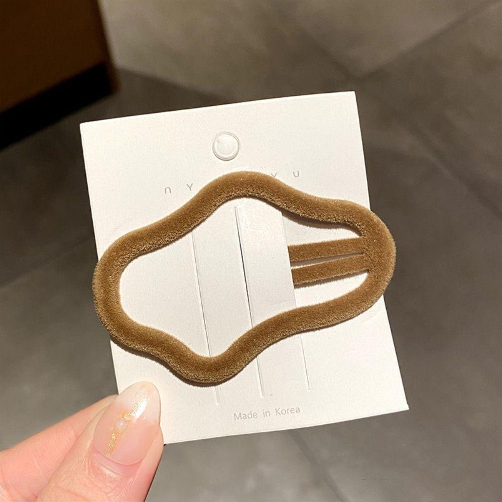 

Аксессуары для волос Облако Заколка для волос Волна Бархатные заколки Корейский стиль Hollow Out BB Шпильки для волос Девушки