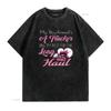 Proud Truck Drivers Girlfriend Wife Of A Trucker Clothes T Shirt vintage Washed Comfortable Soft Slightly streetwear homme