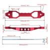 Battery Hold Down Bracket Holder Battery Hold Down Car Battery Fixing Bracket Universal Battery Crossbar with 25cm Bolt
