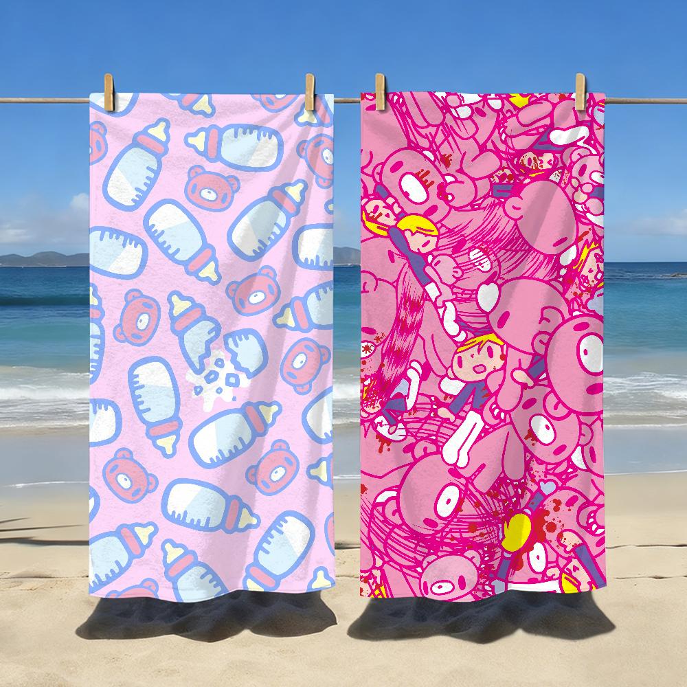 Fashion G-Gloomy-Bear Cute Towel Soft Pool Gift For Travel Gym Shower Camping Quick Dry Sports Large Beach Towels