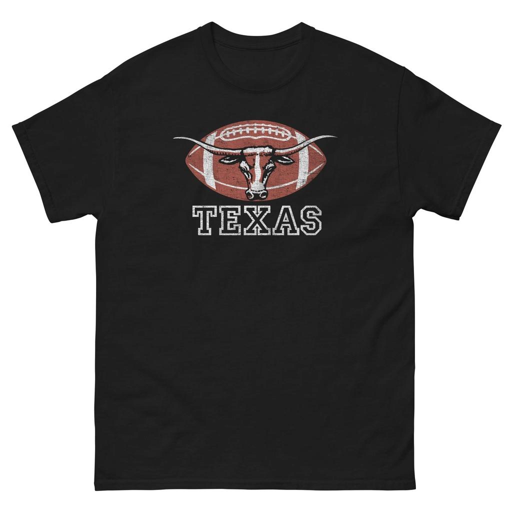 Texas Football Vintage Style 60s Graphic T Shirt Unisex Classic Tee