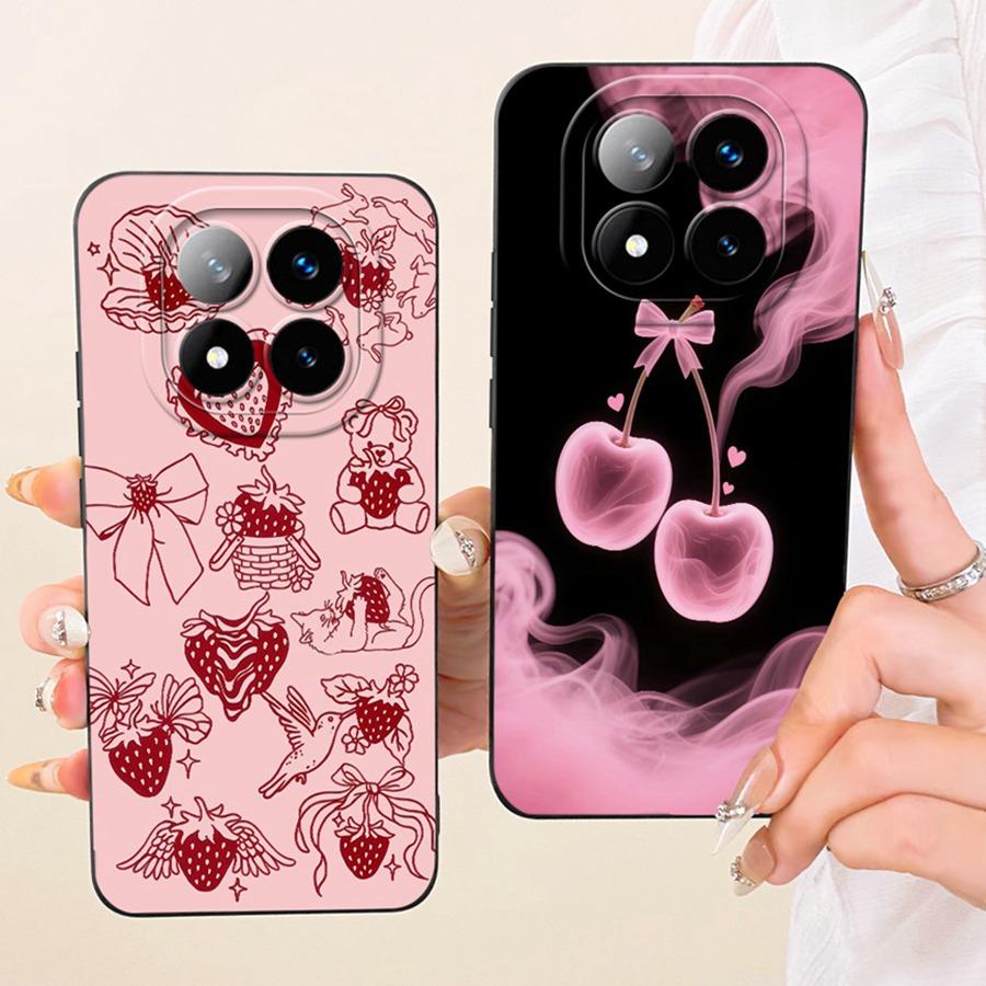 For Xiaomi Redmi Note 14 Pro Plus Case 14Pro 4G Soft Silicone Cover flower Cherry Phone Case For Redmi Note14 14Pro+ Coque Funda