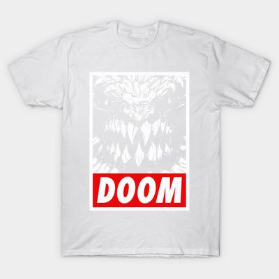 T Shirt Women Doom Harajuku Print Kawaii Tshirt Summer Short Sleeve Female T-Shirt Top Tee