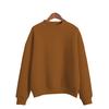 Women's Long Sleeve Sweatshirt Mock Neck Fresh Sweet Pullover Solid Color Casual Top