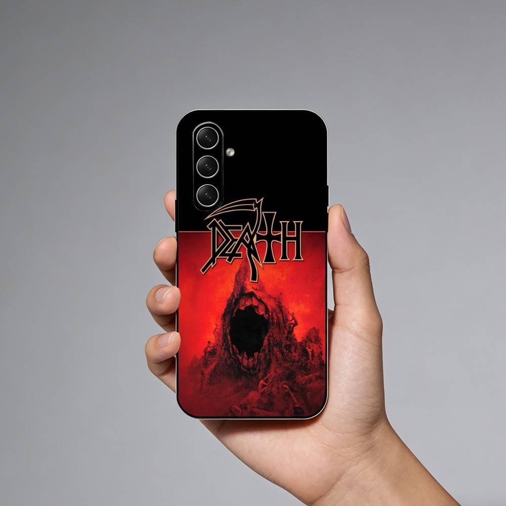 Metal Band D-Death Phone Case For Samsung Galaxy A73,A72,A71,A70,A52,A51 Others Soft Black Cover