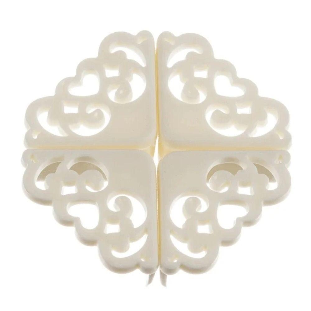 

4Pcs New Flower Pattern Table Corner Protector Baby Kids Corner Protector Silicone Soft Anticollision Strip белый
