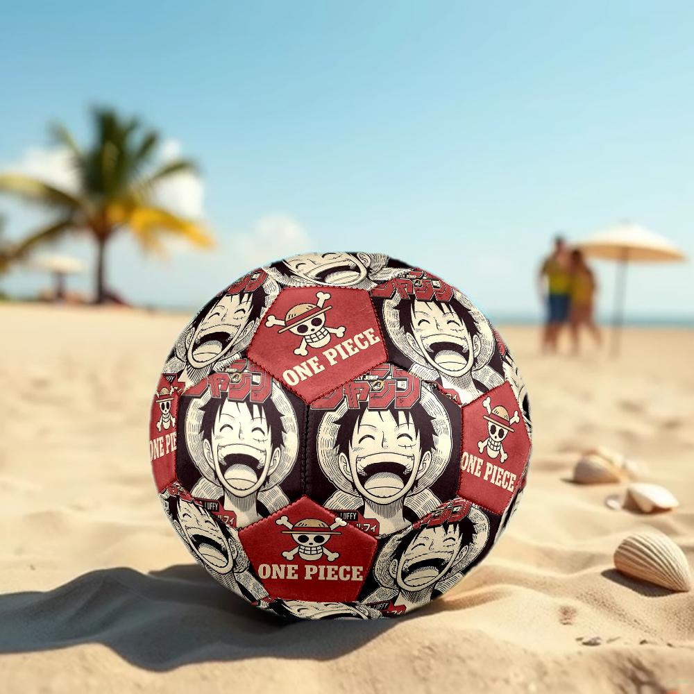 1pc One Piece Football Soccer Ball Size 5 Indoor Soccer Ball Fashion Colorful Backyard Game -Great For Sports Fans Gift HE16