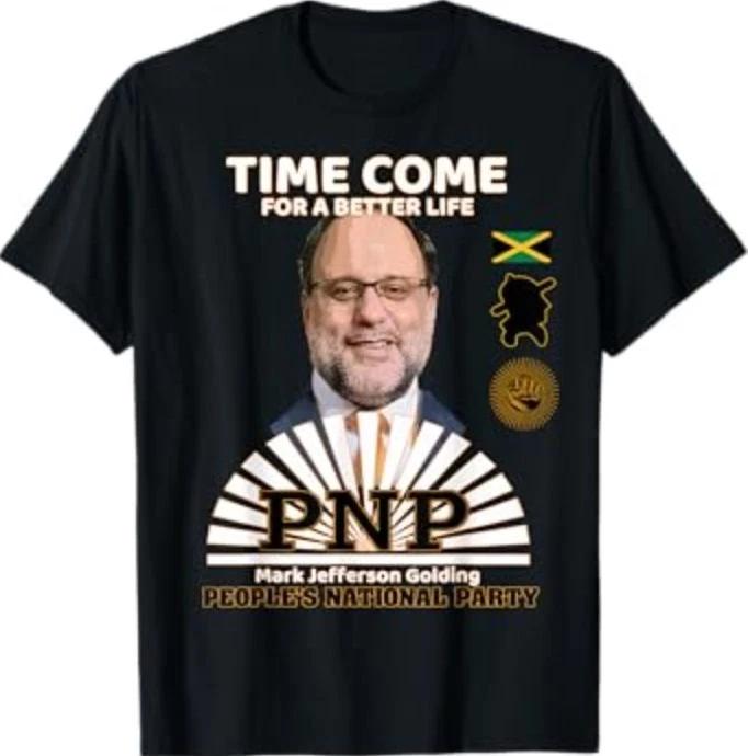

Mark Golding Jamaica s People s National Party PNP Supporter T-Shirt 3XL