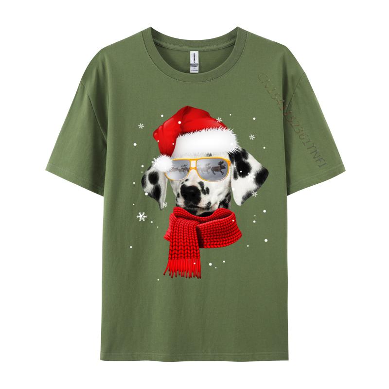 

Cute Christmas Dog T-Shirt Premium Cotton T-Shirt Crew Neck Tee Hippie Style Printed T-Shirt Classic Designer 4XL