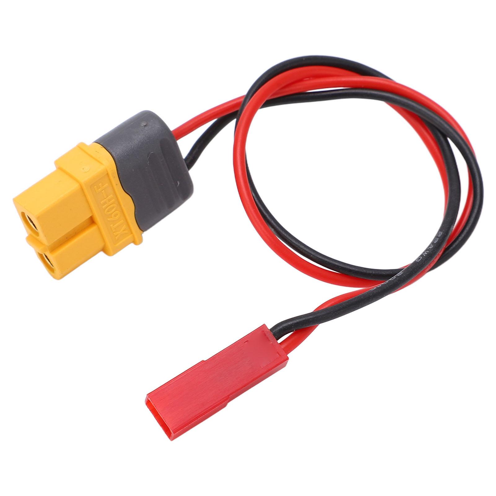

XT60 Female to JST Male Connector Adapter 20AWG 25.1cm Silicone Cable Wire Adapter for RC Cars