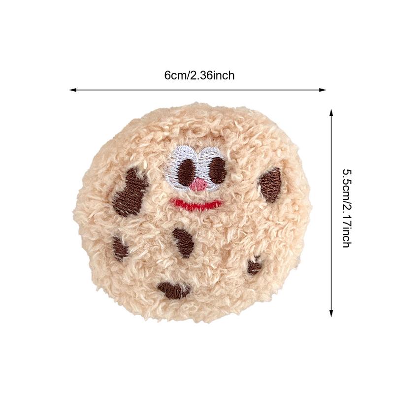 1Pc Cartoon Lustige Plüsch Cookie Brosche Kleidung Rucksäcke 3D Puppe Abzeichen Pins Nette Pin