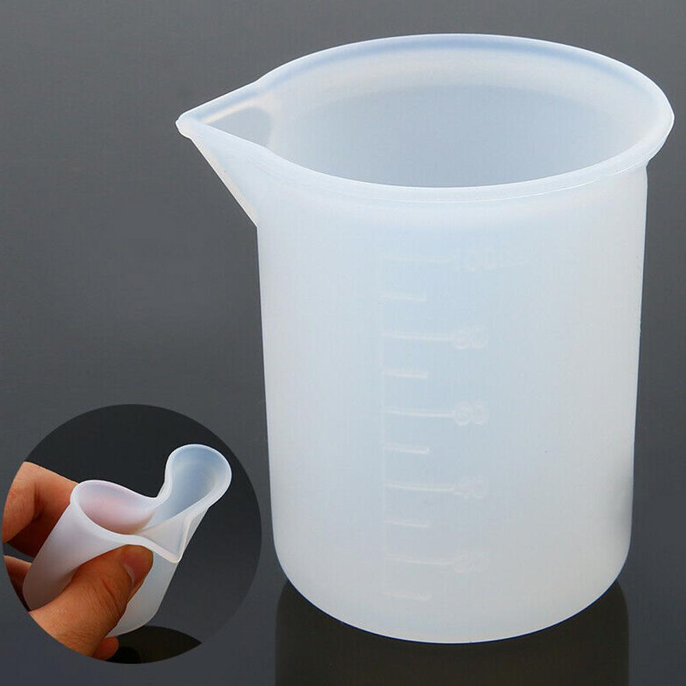12 pcs Silikon Messbecher DIY Schmuck Kristall Skala Harz Leim Formen