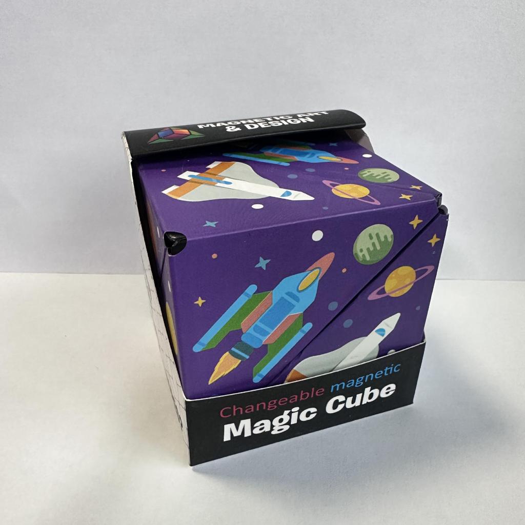Cub Geometric Magnetic 3D - Jucărie Educativă pentru Copii și Ameliorator de Stres