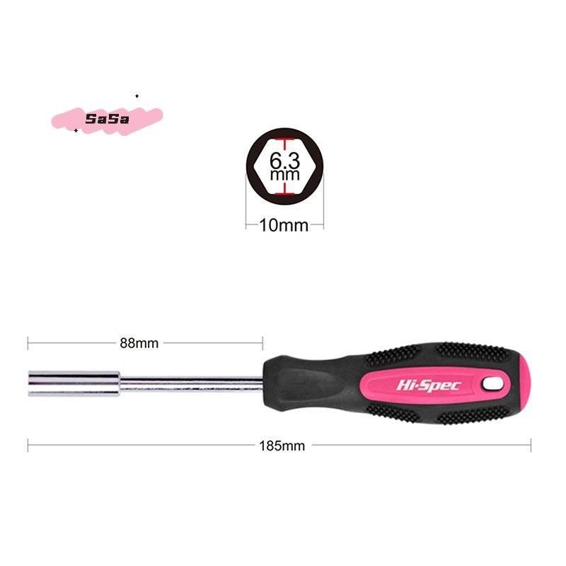 S-1Pc 6.3mm Hex Adapter Screwdriver Handle Magnetic Head Screwdriver Bit Holder Multifunctional Magnetic Bit Driver Tool Parts