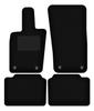 Black Velour Floor Mats For: Porsche Panamera II Coupe (2017-)