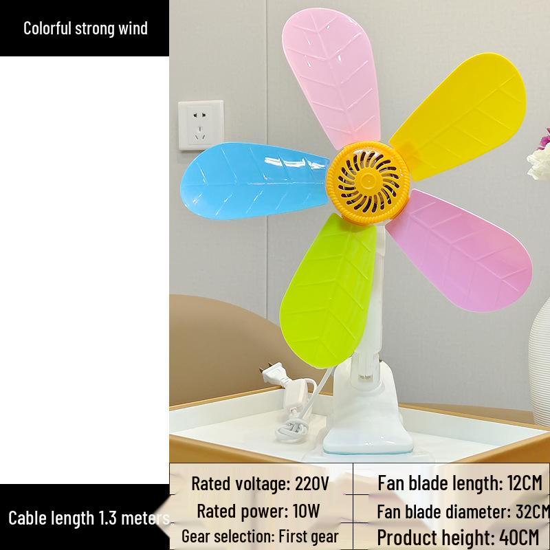 Compact Silent Clip Fan for Dorm and Bedroom