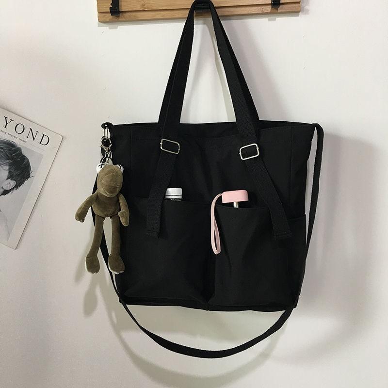 Waterproof nyl bag, large capacity, lightweight, multi-functial women's bag, e-shoulder crossbody bag, student class tutor