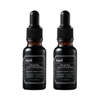 EGF Midnight Blue Youth Activating Drop 20ml (2-Pack) | Azulene Soothing Anti-Aging Serum