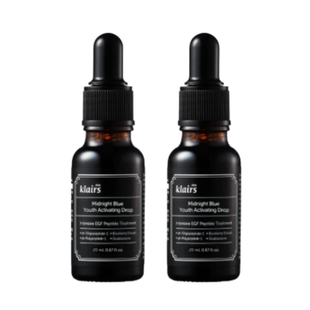 

Klairs EGF Midnight Blue Youth Activating Drop 20мл (2-Pack) | Успокаивающая антивозрастная сыворотка с азуленом