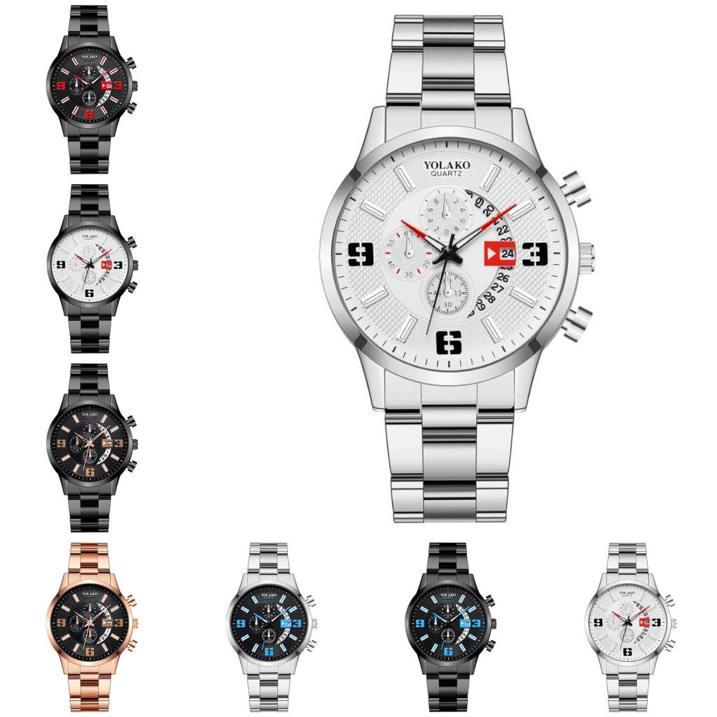 Mens Leather Business Fashion Watch Strap Watch For Gift Giving