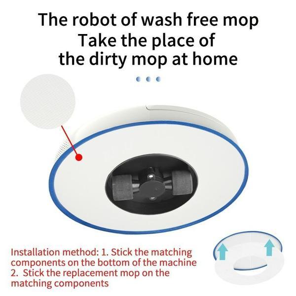 Mopping Robot Sweep Cleaner 4000mAh 230 mL Water Tank 300 Minutes Dry and Wet Washing Cloth Scrubber Machine For Floor No Vacuum