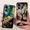 For Vivo Y400 5G Case V2506 New Fashion Flower Cover Transparent Silicone Slim Soft Phone Cover For Vivo Y400 Pro Y400Pro Bumper