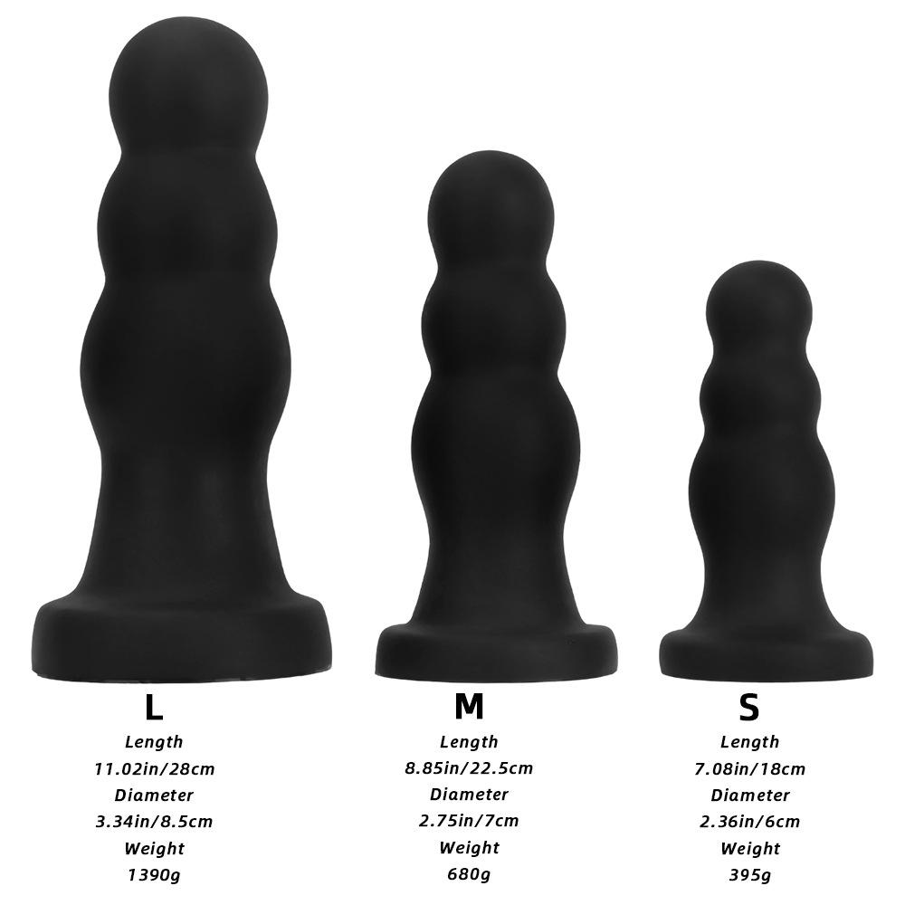 Large Liquid Silicone Soft Dildo Fisting Dragon Head Butt Plug Masturbator Anal Dilator Adult Sex Toy Big Dick Strap On Penis