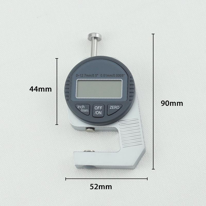 High-Precision Digital Thickness Gauge 0-10mm for Leather, Fabric, Paper